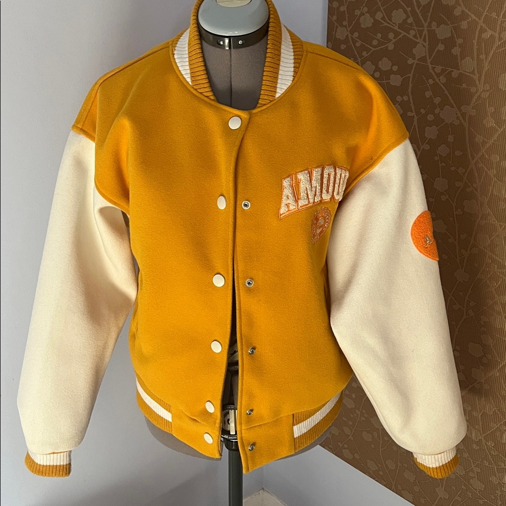 Amour Heart Patch Varsity Jacket